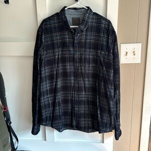 Blue plaid flannel